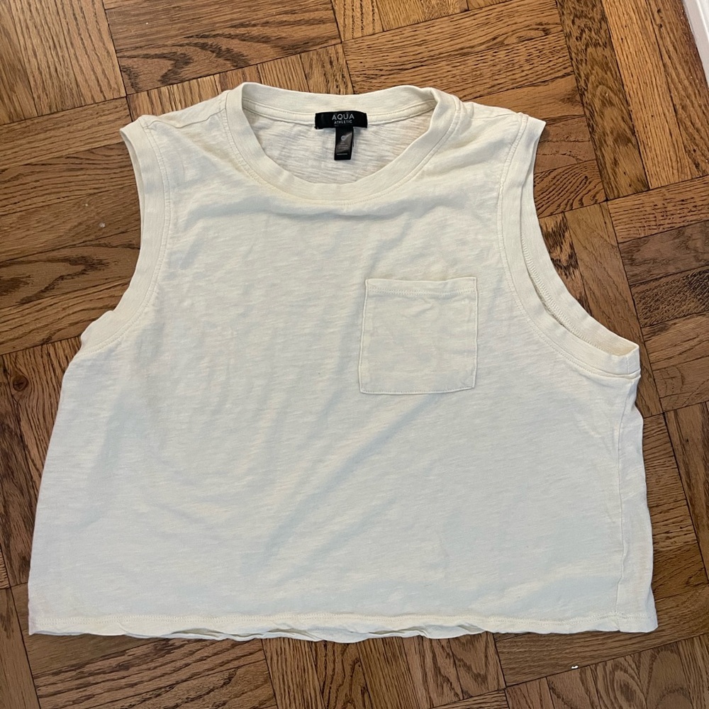 AQUA cropped pocket tank